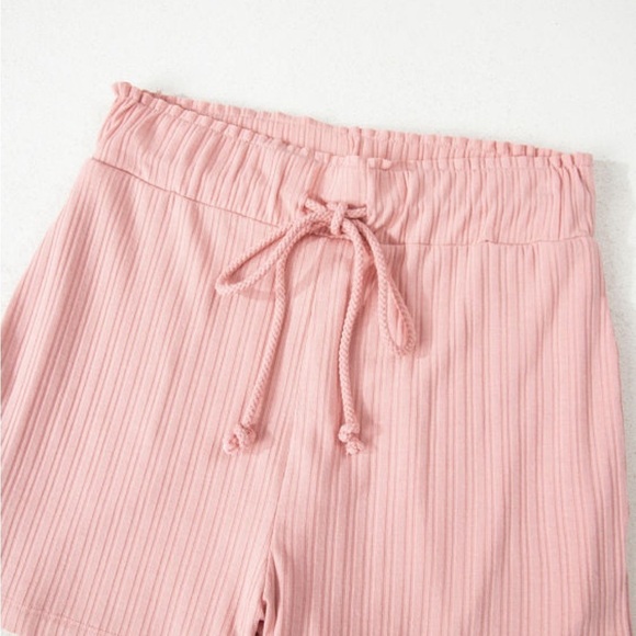 *NEW* Pink Sleeveless Button-Up Matching Tank & Shorts | Sizes S, L, XL - Picture 9 of 10